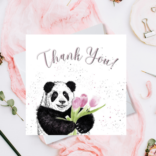 Panda Thank You Card