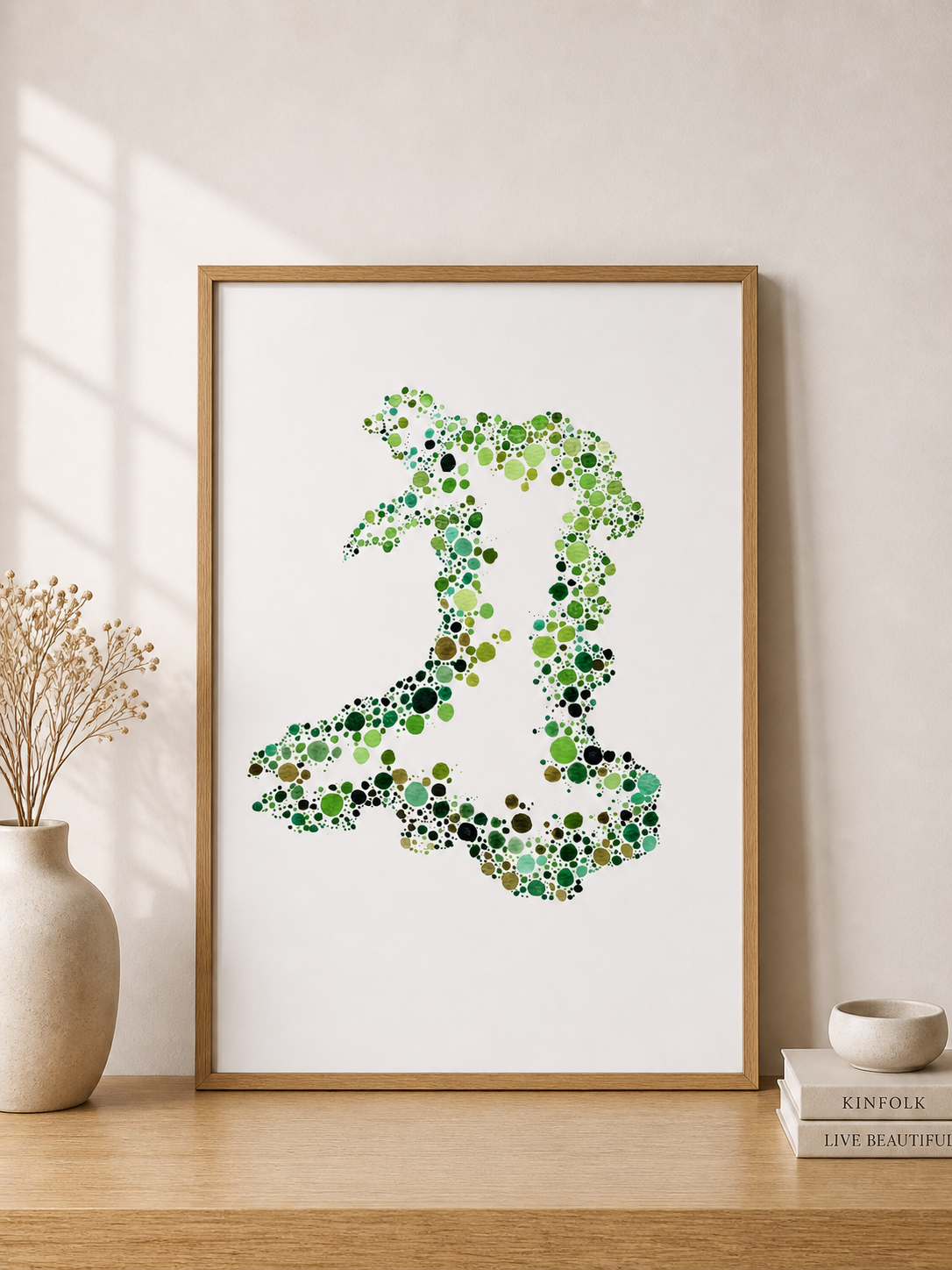 Dotted Wales Art Print