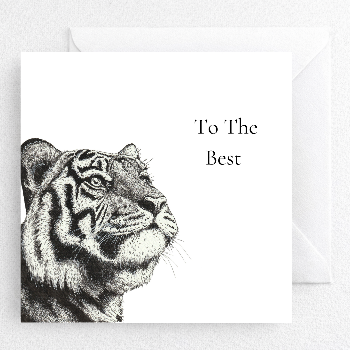 Personalised Tiger Card for Dad | Wildlife Illustration Greeting Card