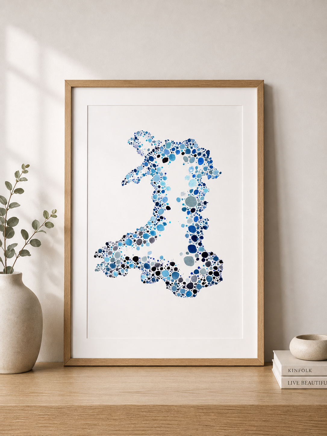 Dotted Wales Art Print