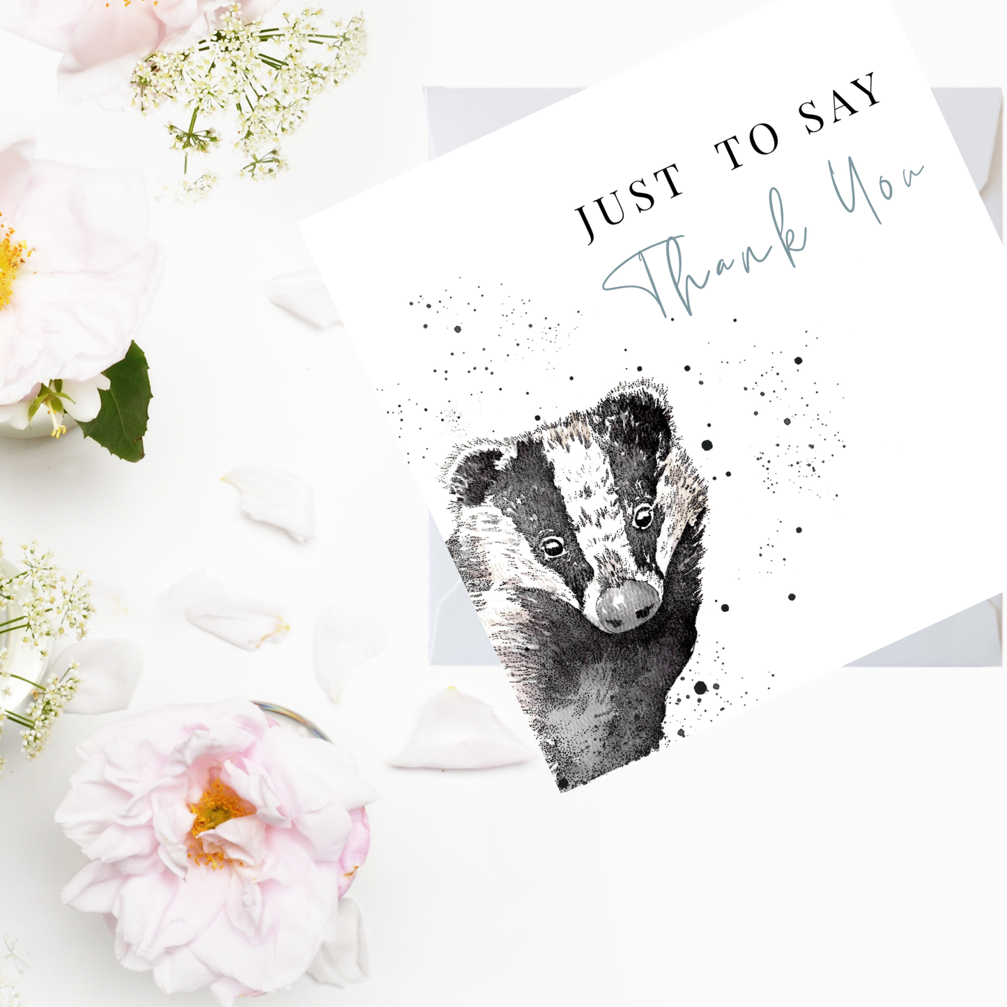 Just To Say Thank You Badger Card