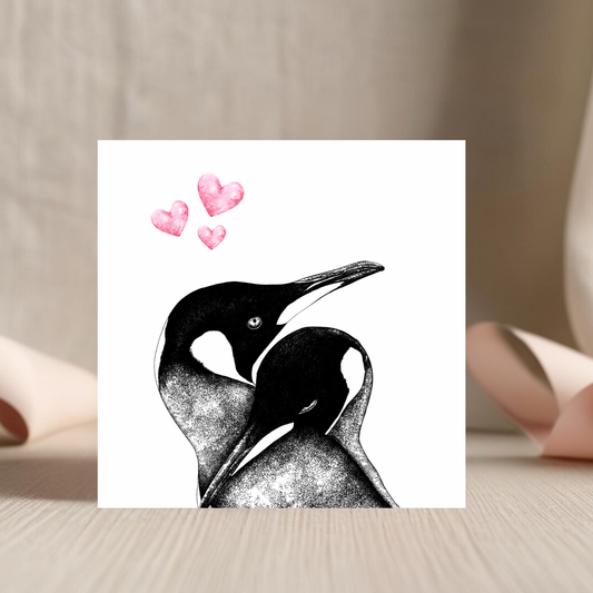 Penguin Embrace Card