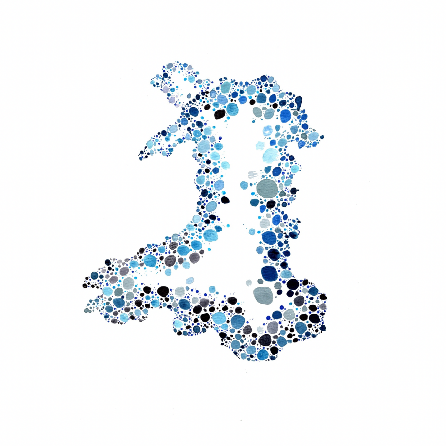 Dotted Wales Art Print
