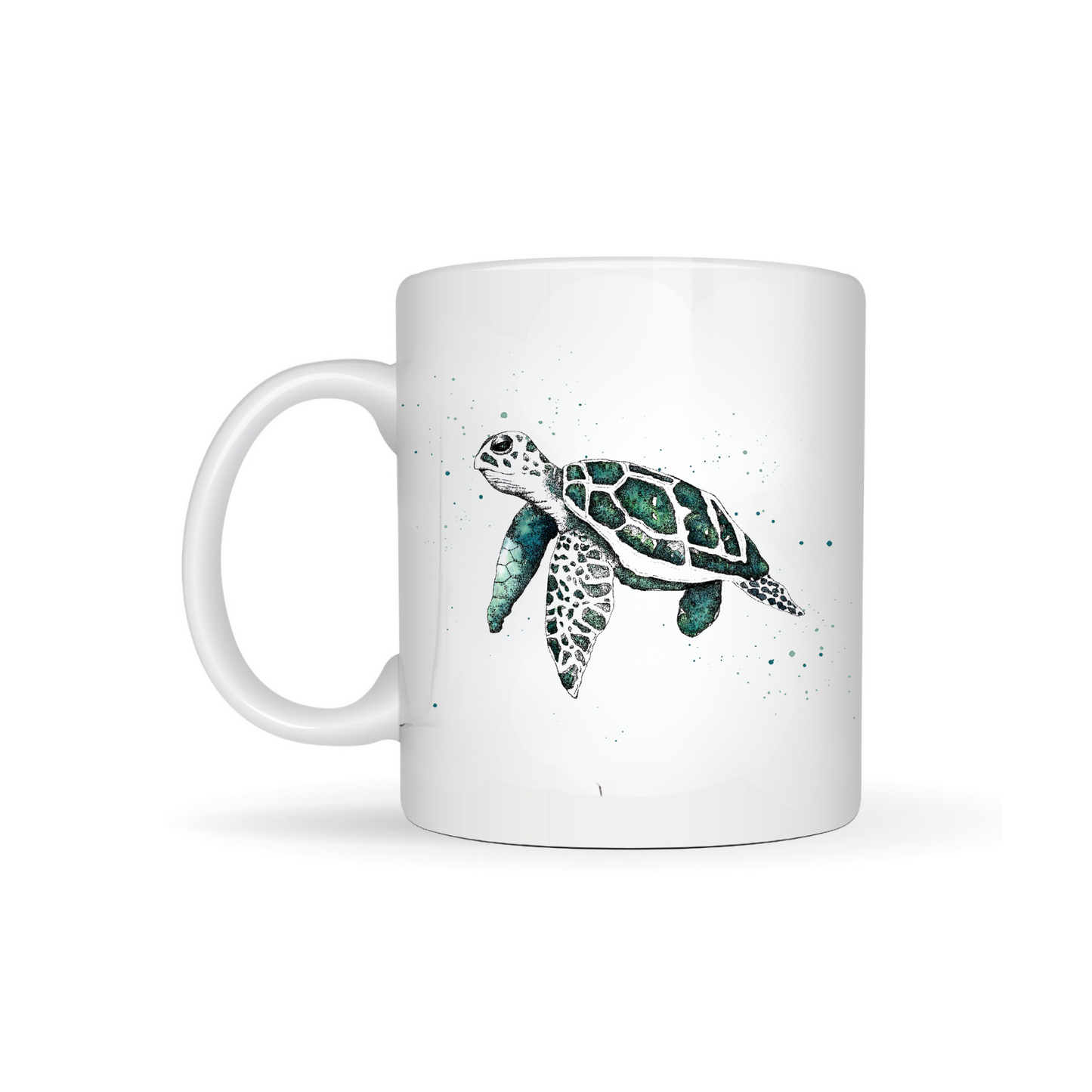Watercolour Turtle Bone China Mug