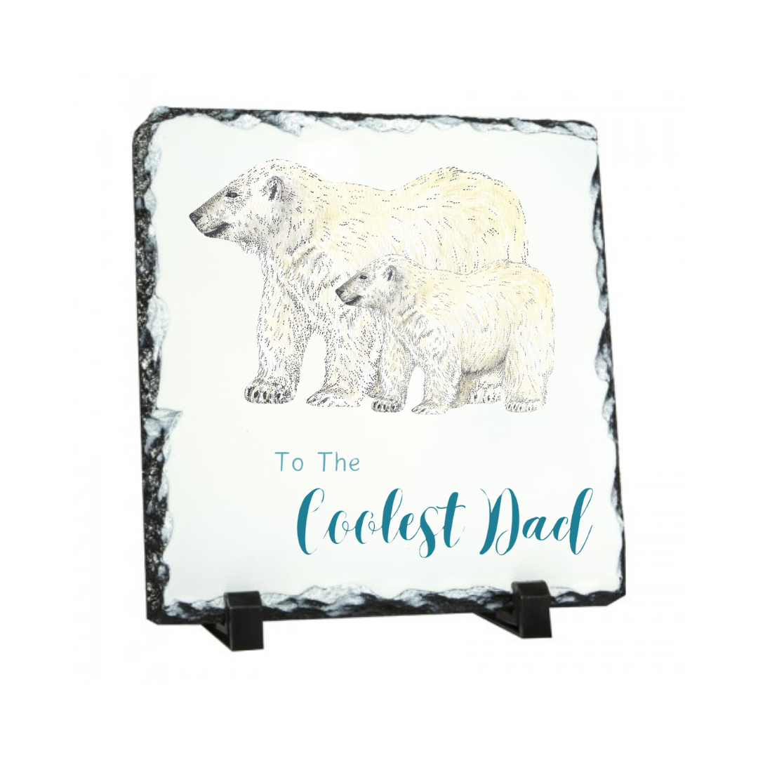 To The Coolest Dad Ornamental Slate