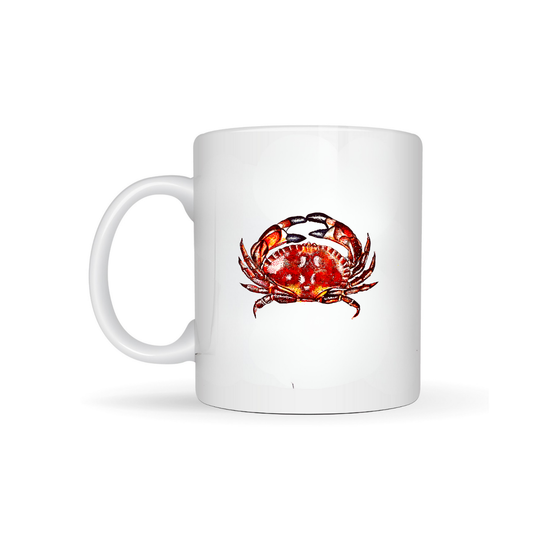 Watercolour Crab Bone China Mug