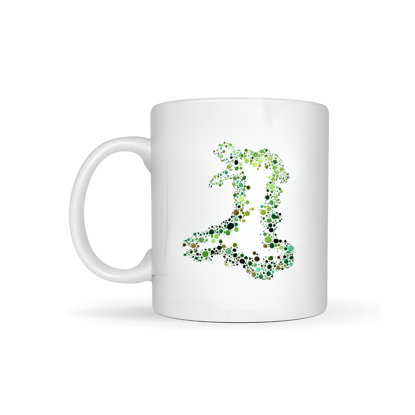 Watercolour Dot Wales Bone China Mug