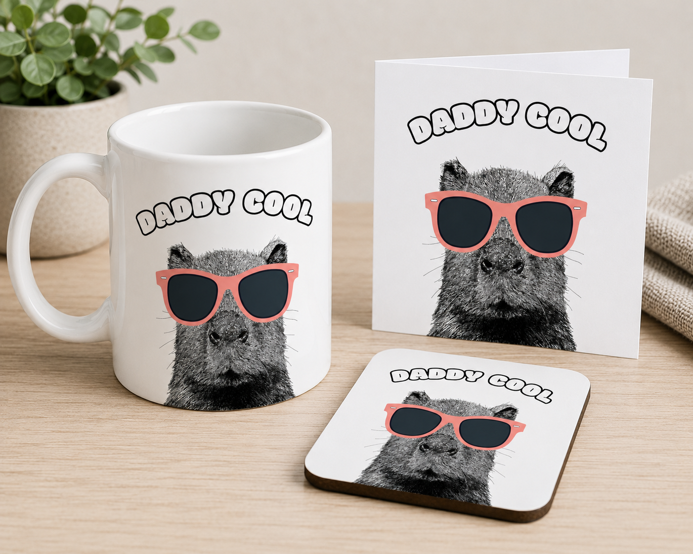 Capybara Bone China Mug Bone China Mug – Dad Gift Set