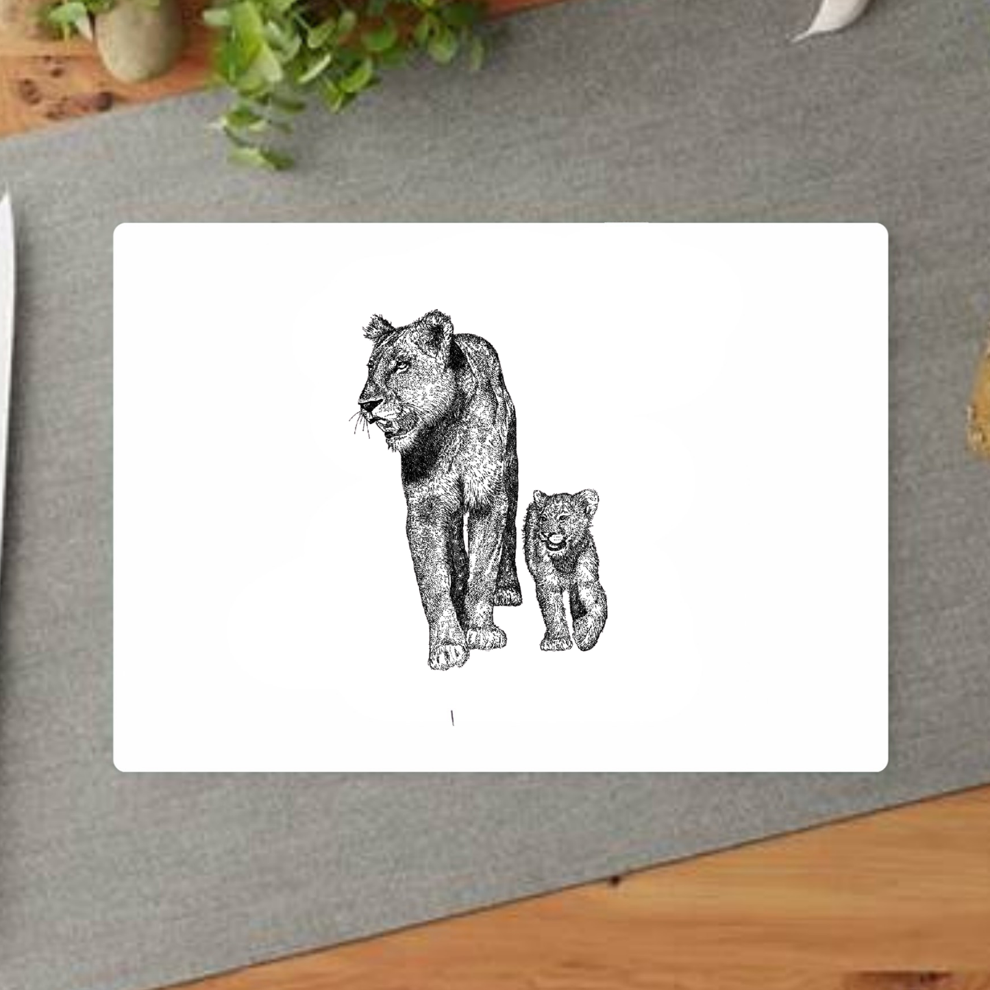 A Mothers Love, Lioness Decorative Chopping Board