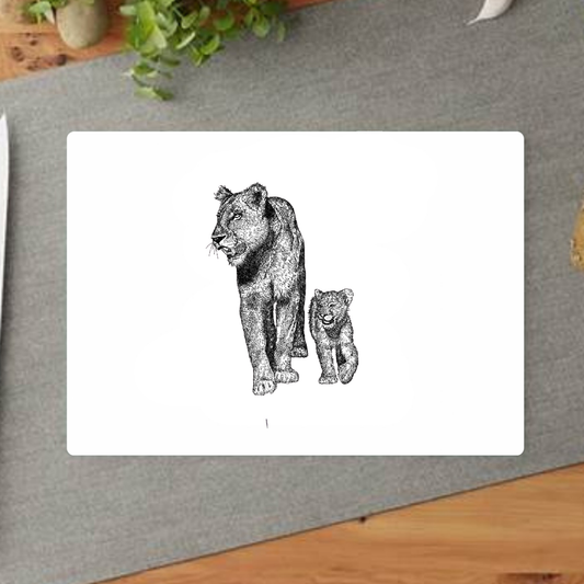 A Mothers Love, Lioness Decorative Chopping Board