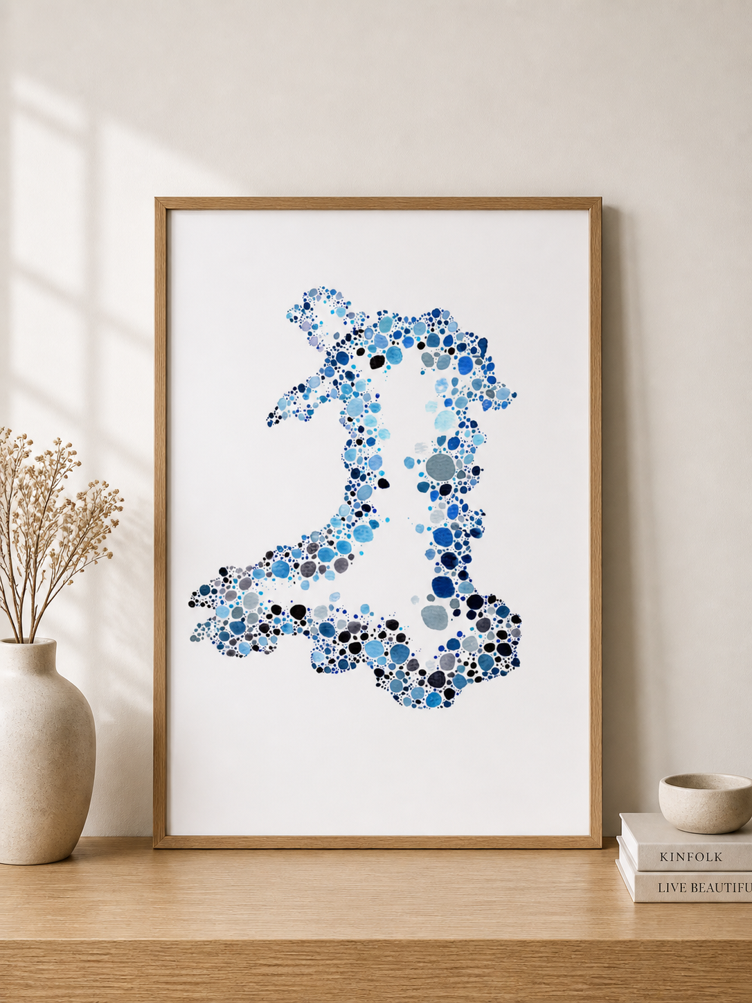 Dotted Wales Art Print
