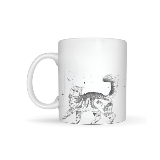 Watercolour Cat Bone China Mug