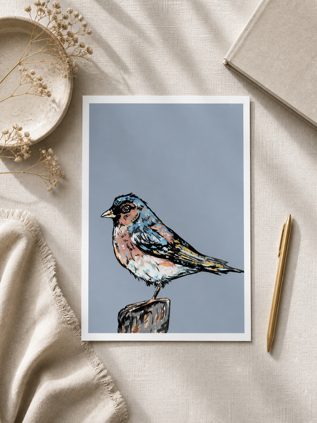 Chaffinch British Bird Art Print