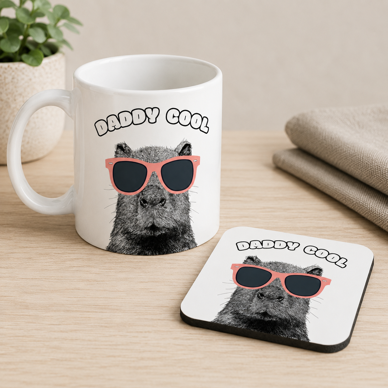 Capybara Bone China Mug Bone China Mug – Dad Gift Set