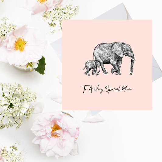 To a Special Mum Elephant Card