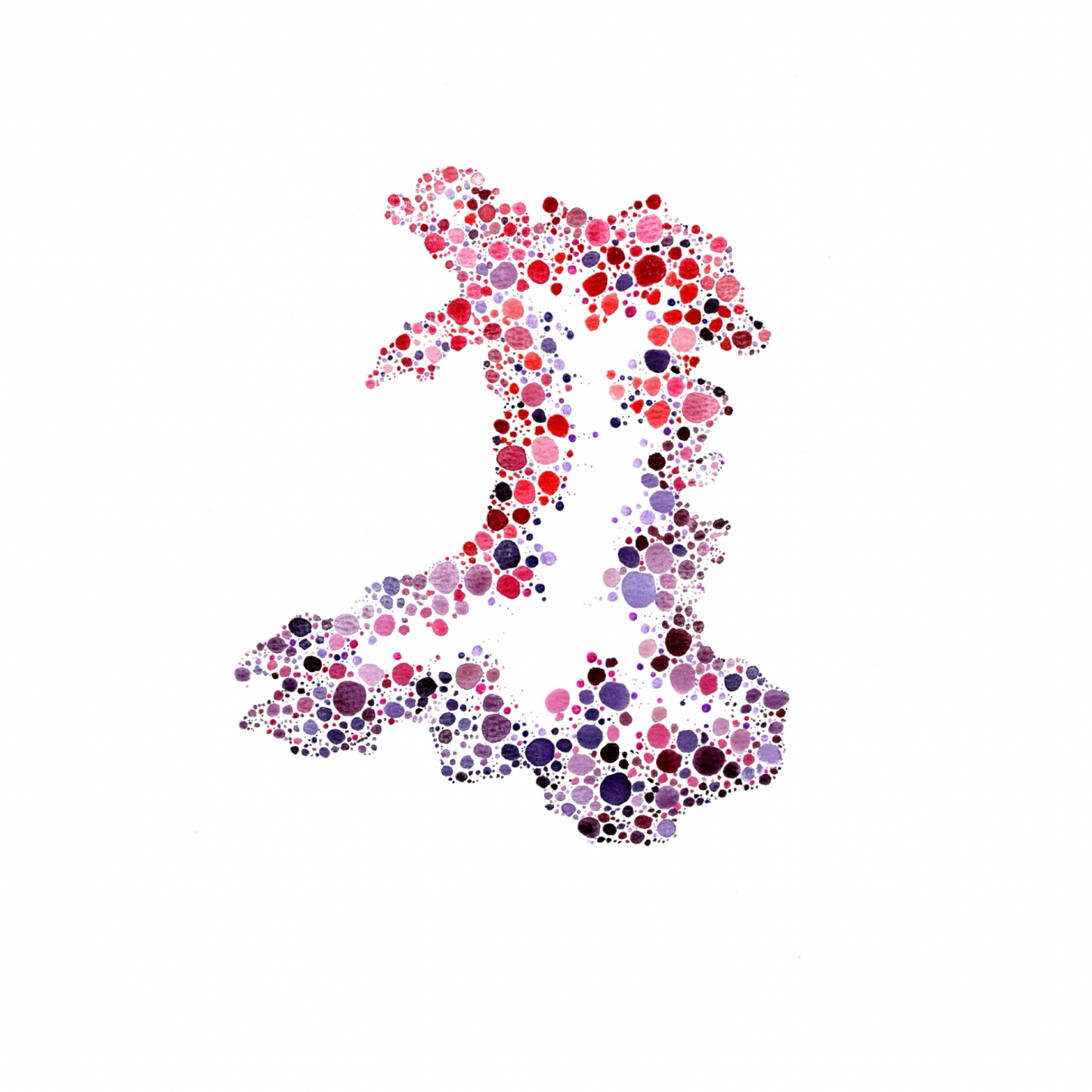 Dotted Wales Art Print