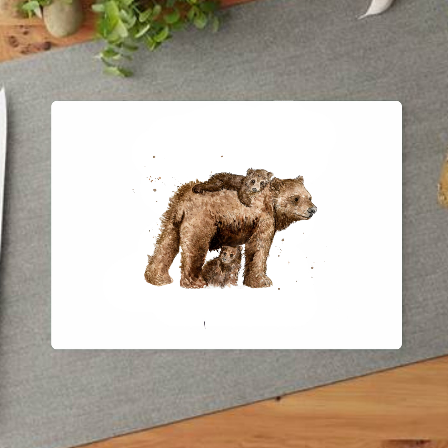 Mummy Bear Hugs Decorative Chopping Board