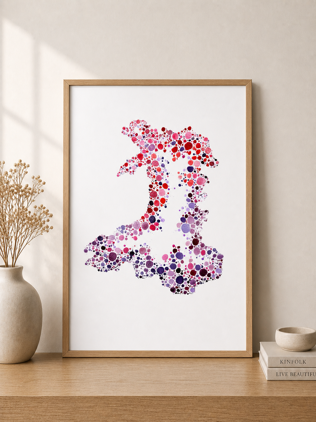 Dotted Wales Art Print