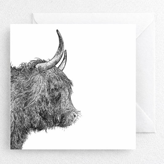 Personalised Highland Cow Card for Dad | Wildlife Father’s Day Greeting Card