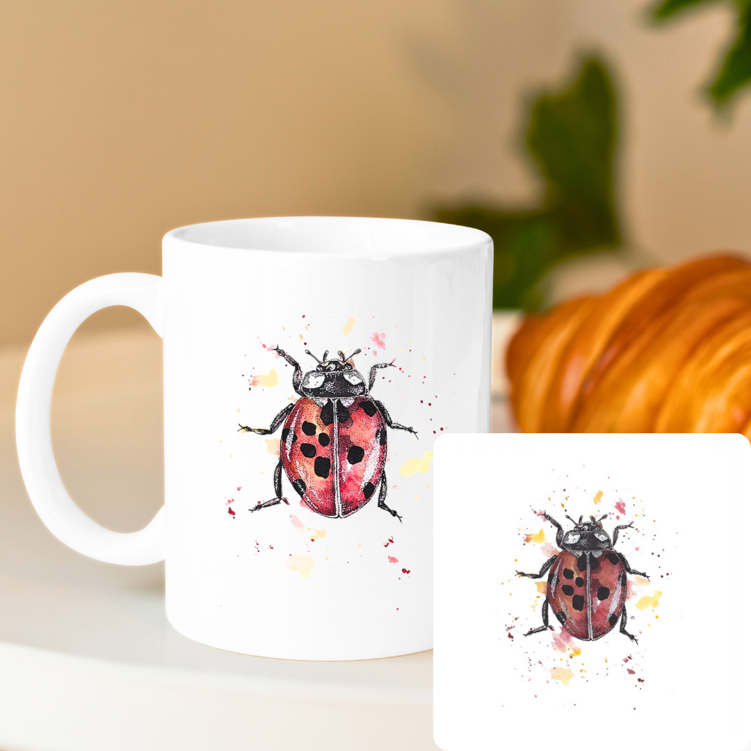 Ladybird Bone China Mug