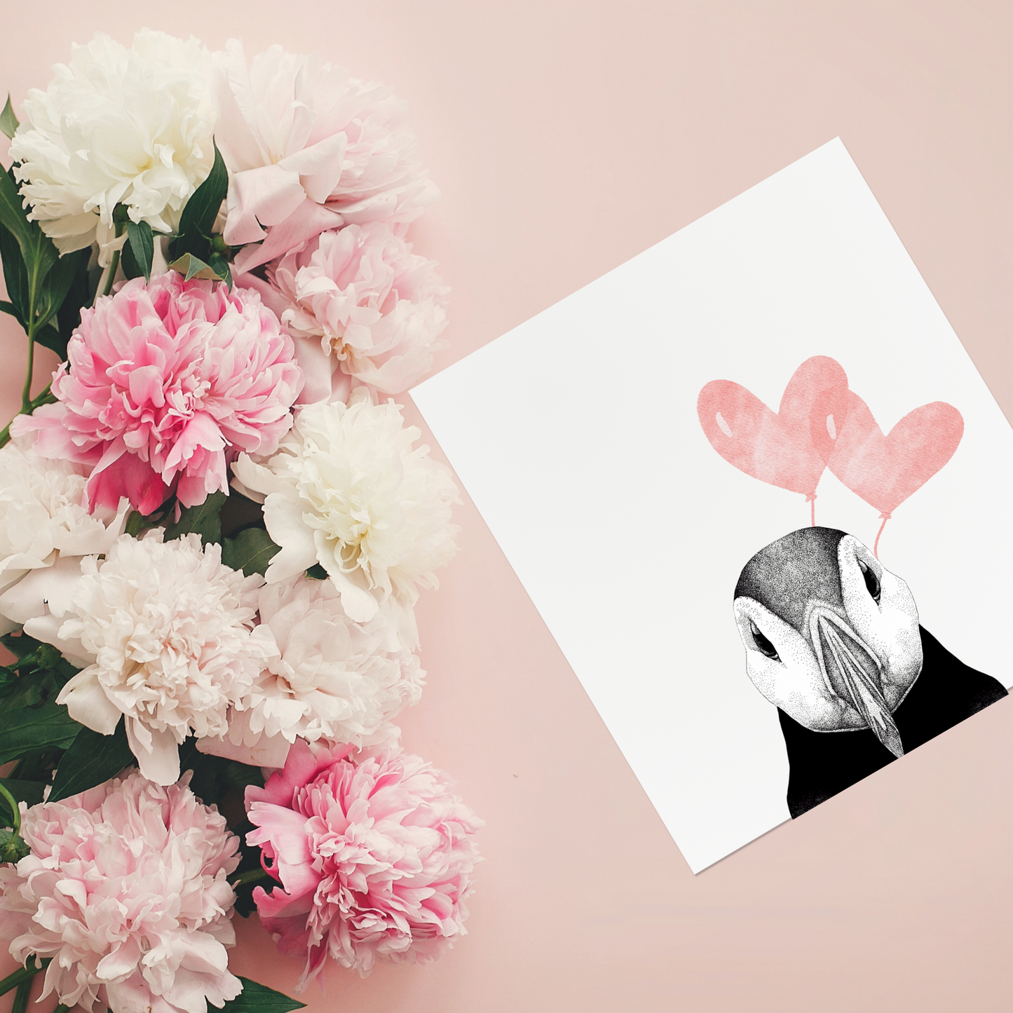 Puffin Love Greeting Card
