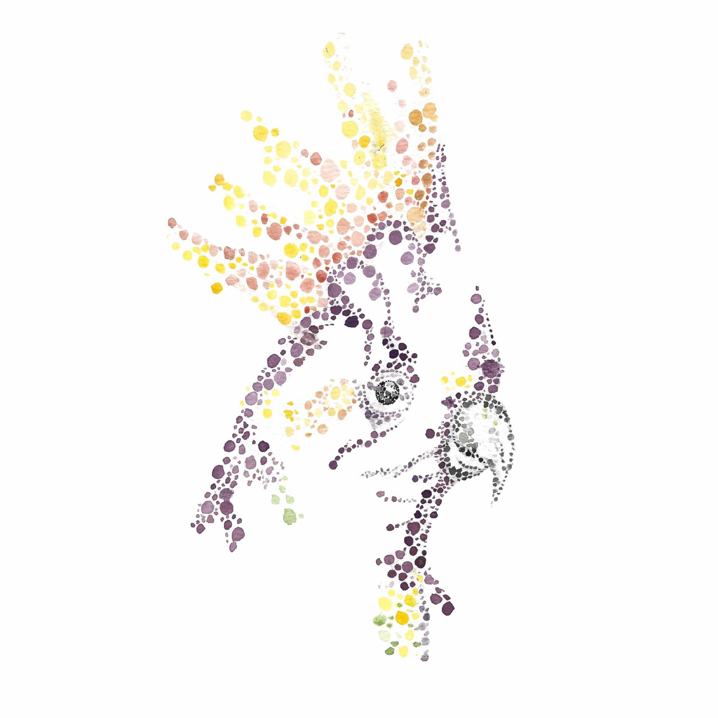 Watercolour Dot Gahla  Card