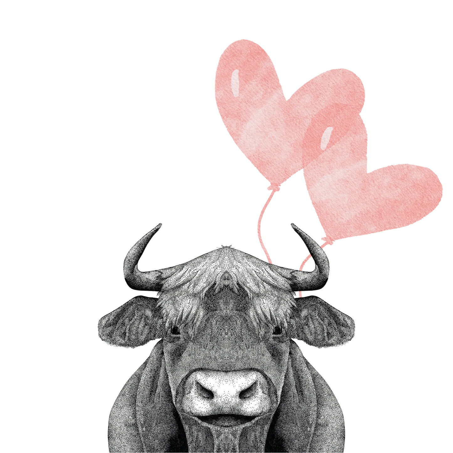 Cow Love Greeting Card
