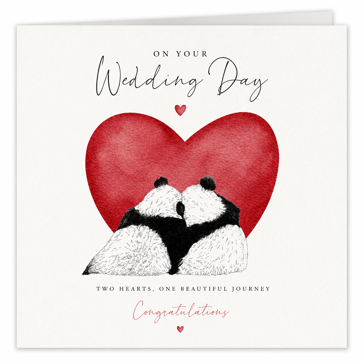 Panda Wedding Card
