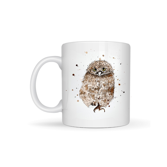 Watercolour Owlet Bone China Mug