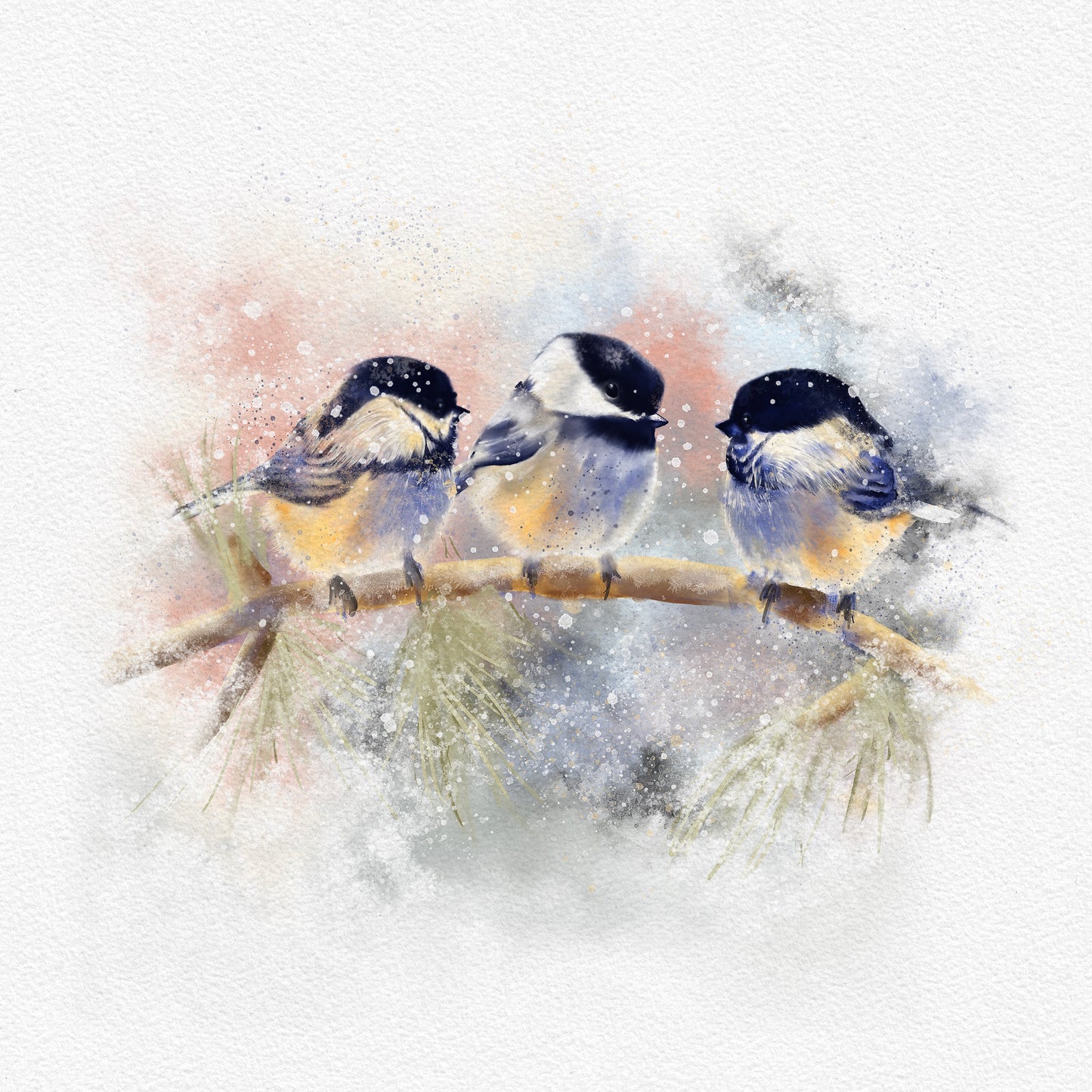 Birds On A Branch Card