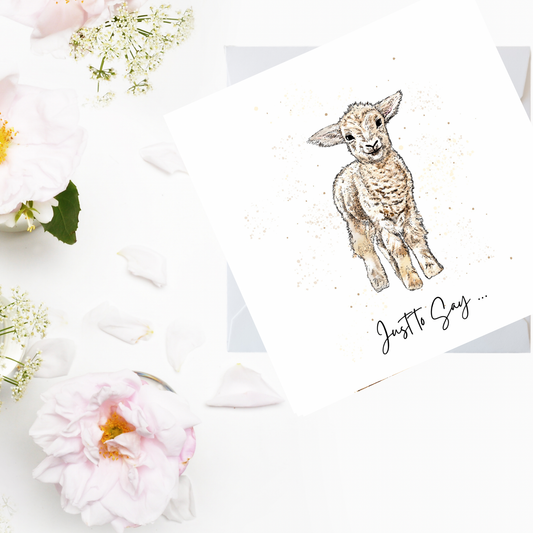 Just to Say, Lamb Card