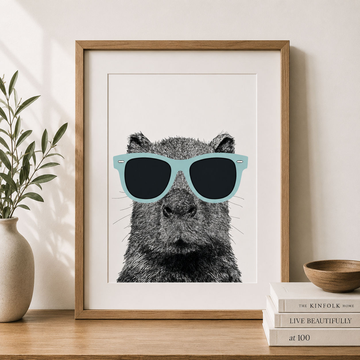 Capybara Art Print
