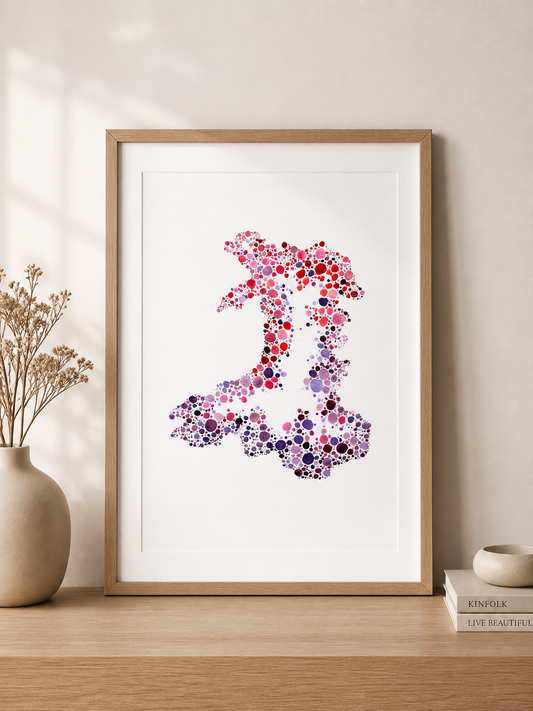 Dotted Wales Art Print