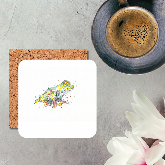 Watercolour Poison Dart Frog Coaster