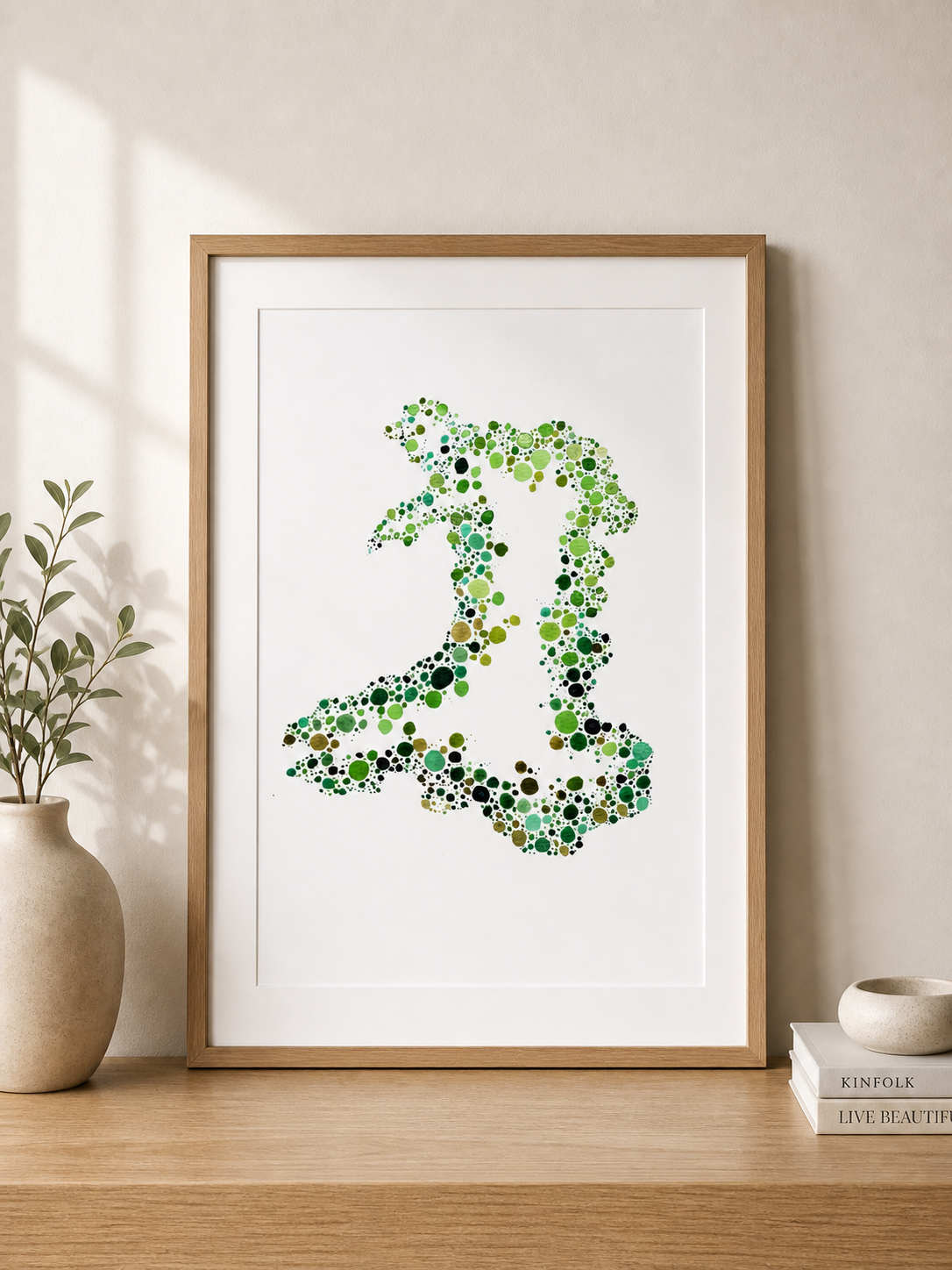 Dotted Wales Art Print