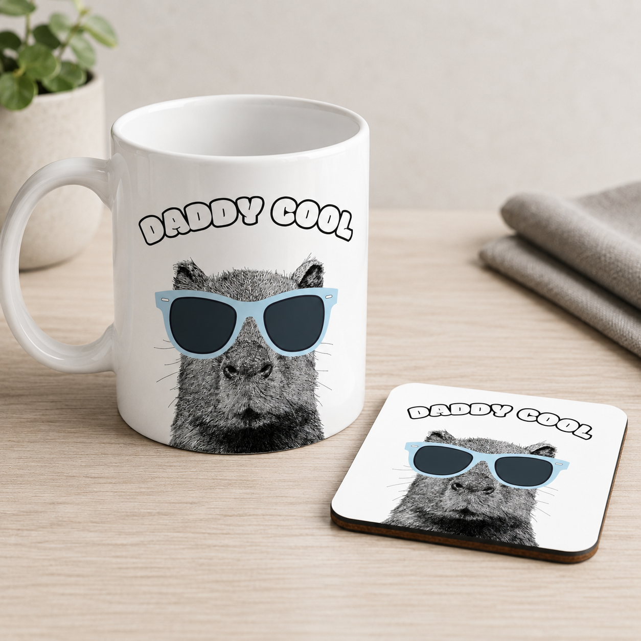 Capybara Bone China Mug Bone China Mug – Dad Gift Set