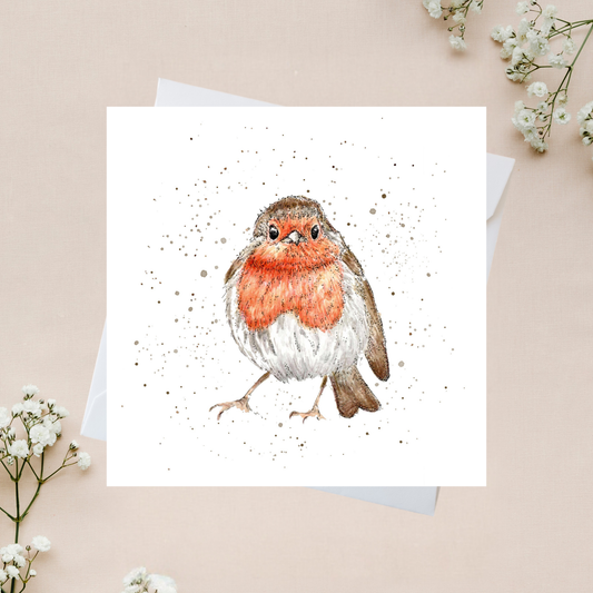 Watercolour Robin Red Breast Card