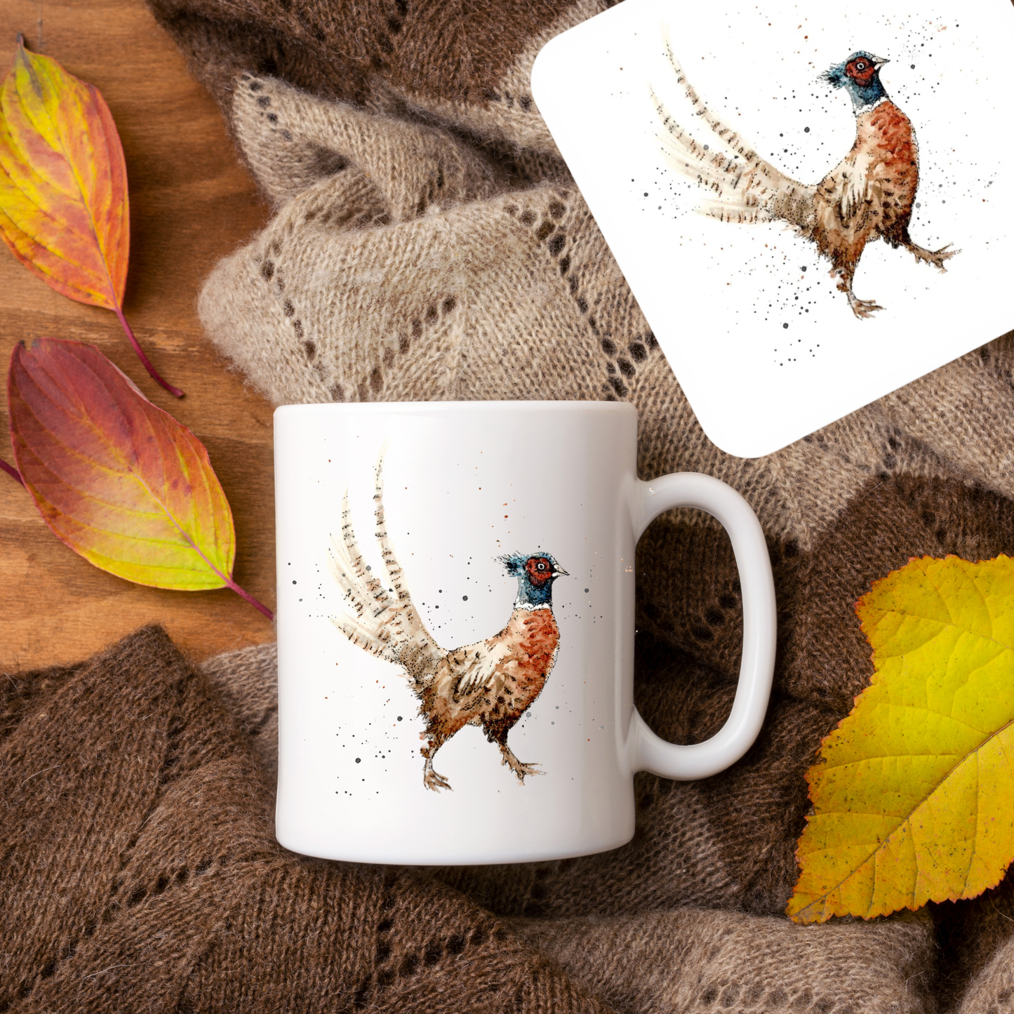 Watercolour Pheasant Mug