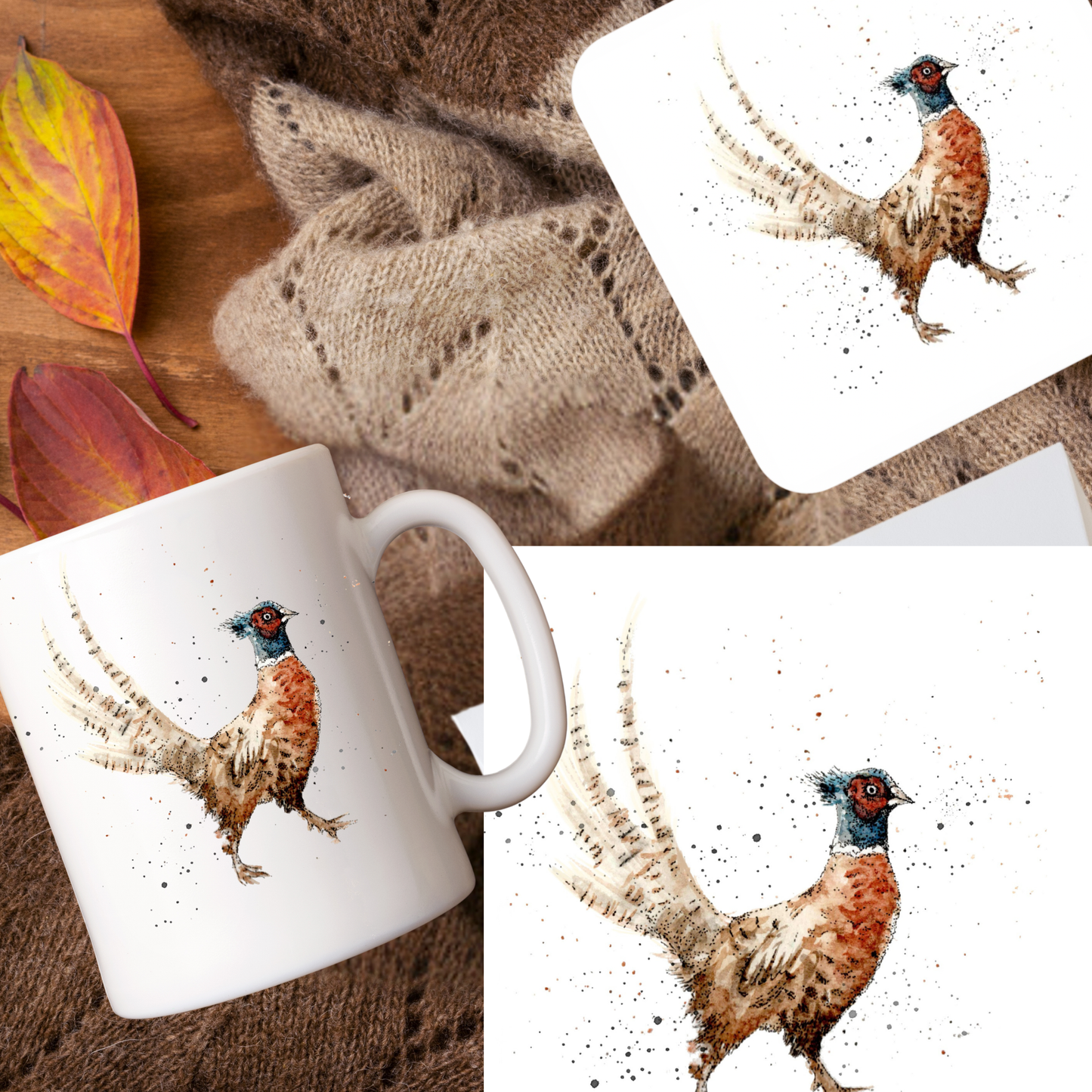 Watercolour Pheasant Mug