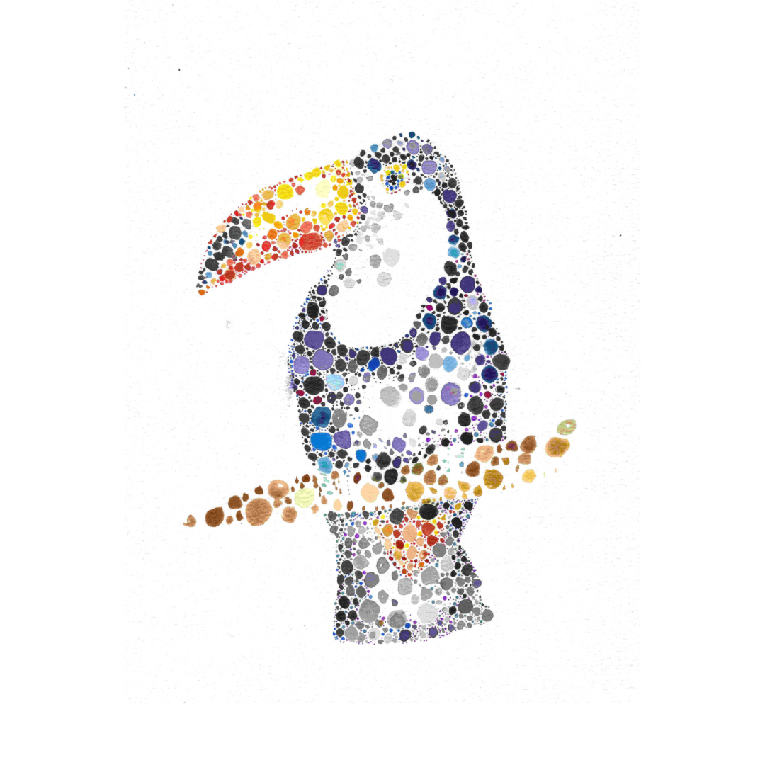 Watercolour Toucan Card