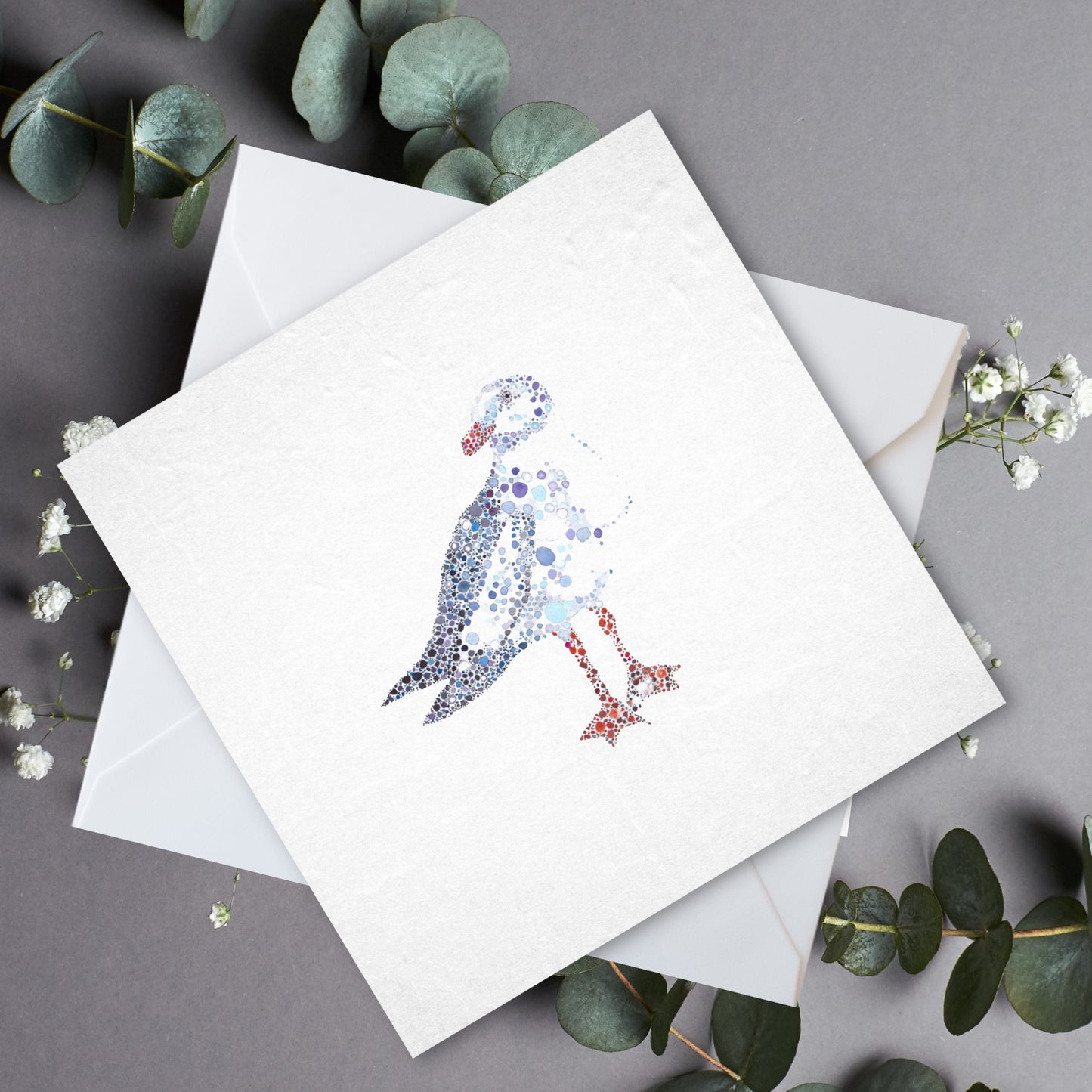 Seagull Watercolour Card