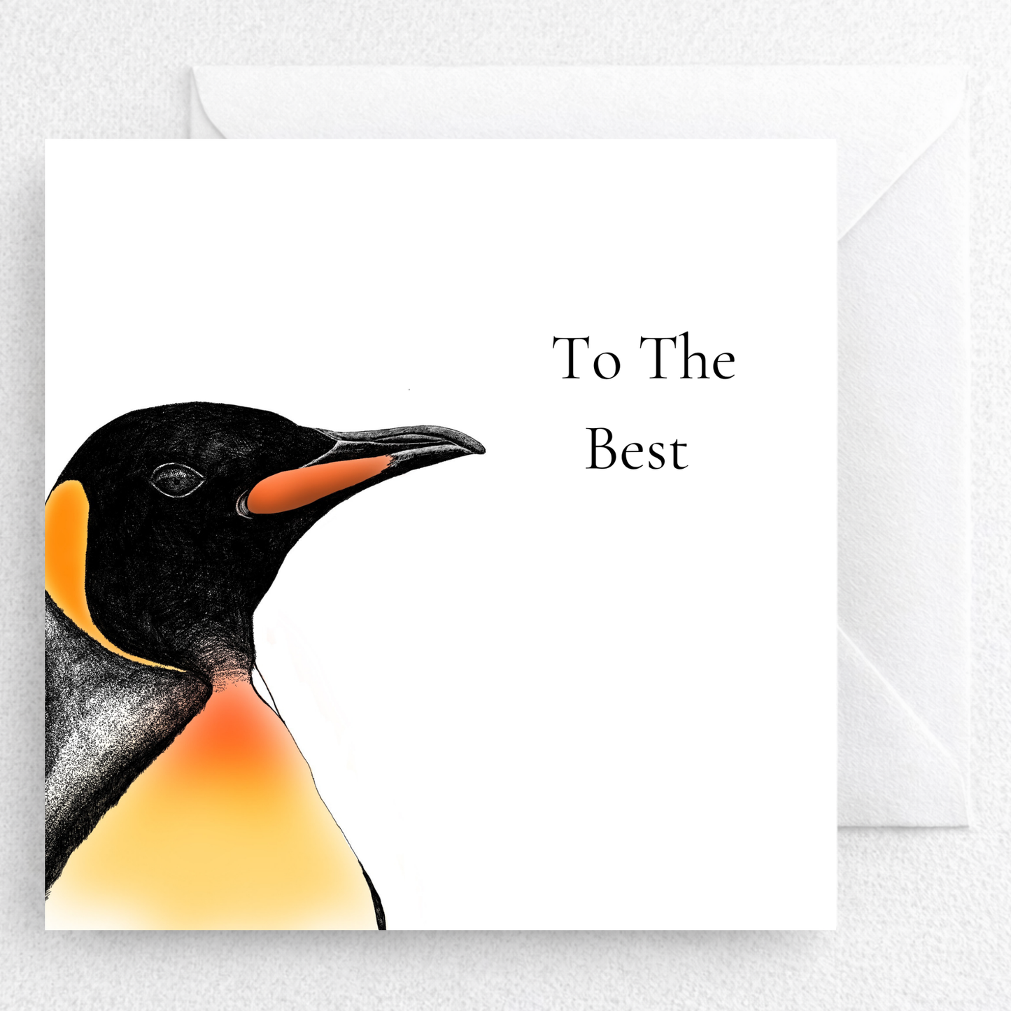 Personalised Penguin Card for Dad | Wildlife Illustration Greeting Card