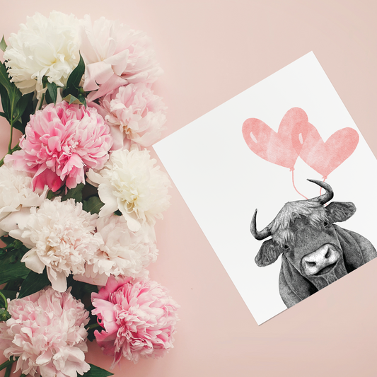 Cow Love Greeting Card