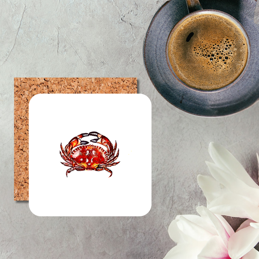 Watercolour Crab Coaster