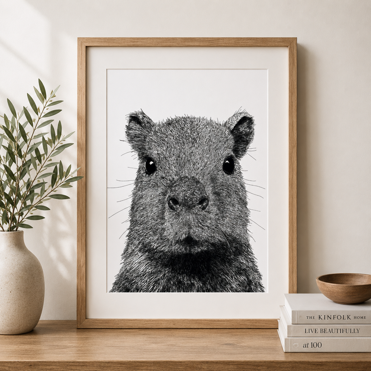 Capybara Art Print