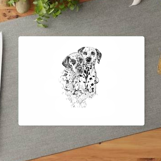 Pair of Dalmatians Decorative Chopping Board