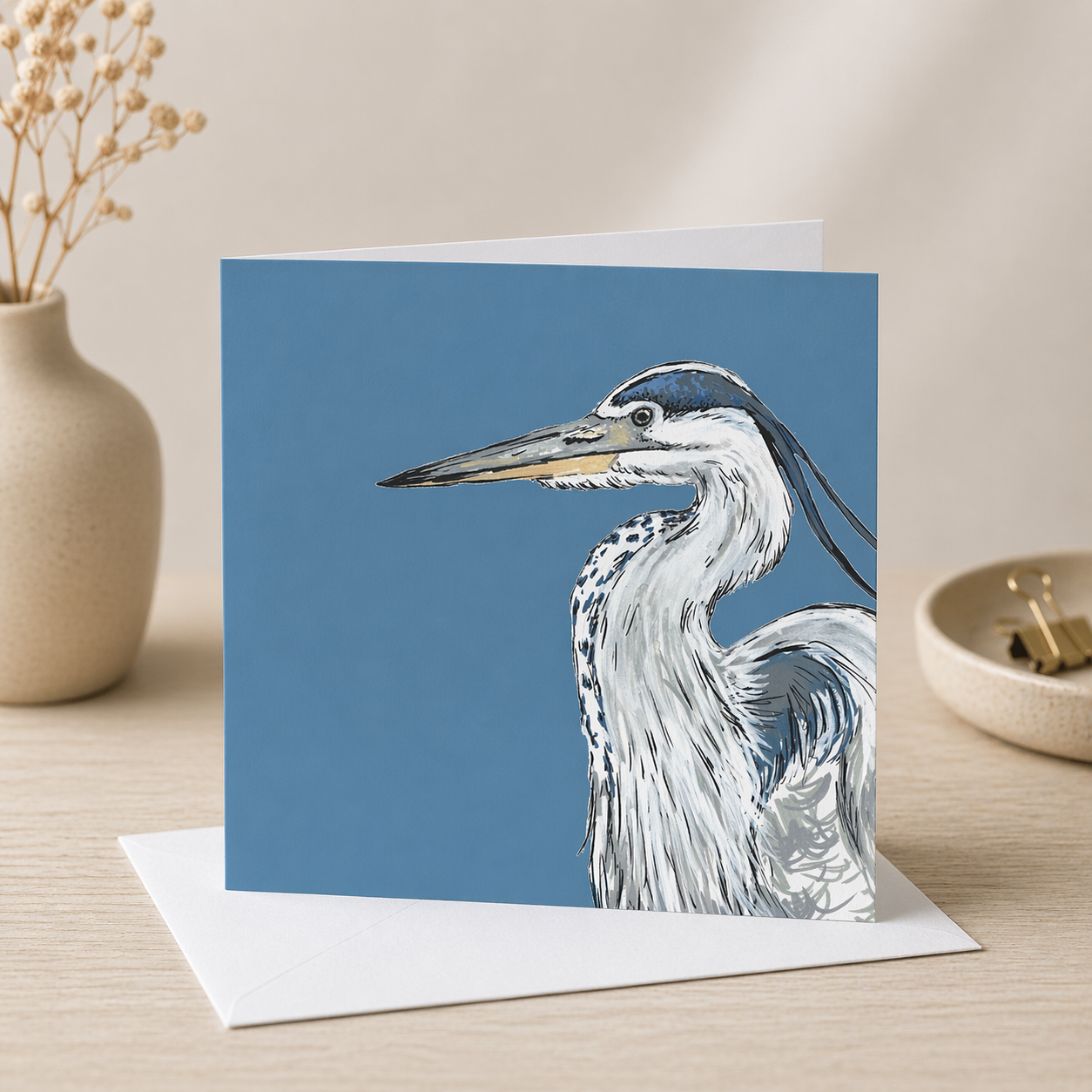Heron British Bird Card