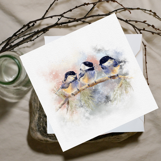 Birds On A Branch Card