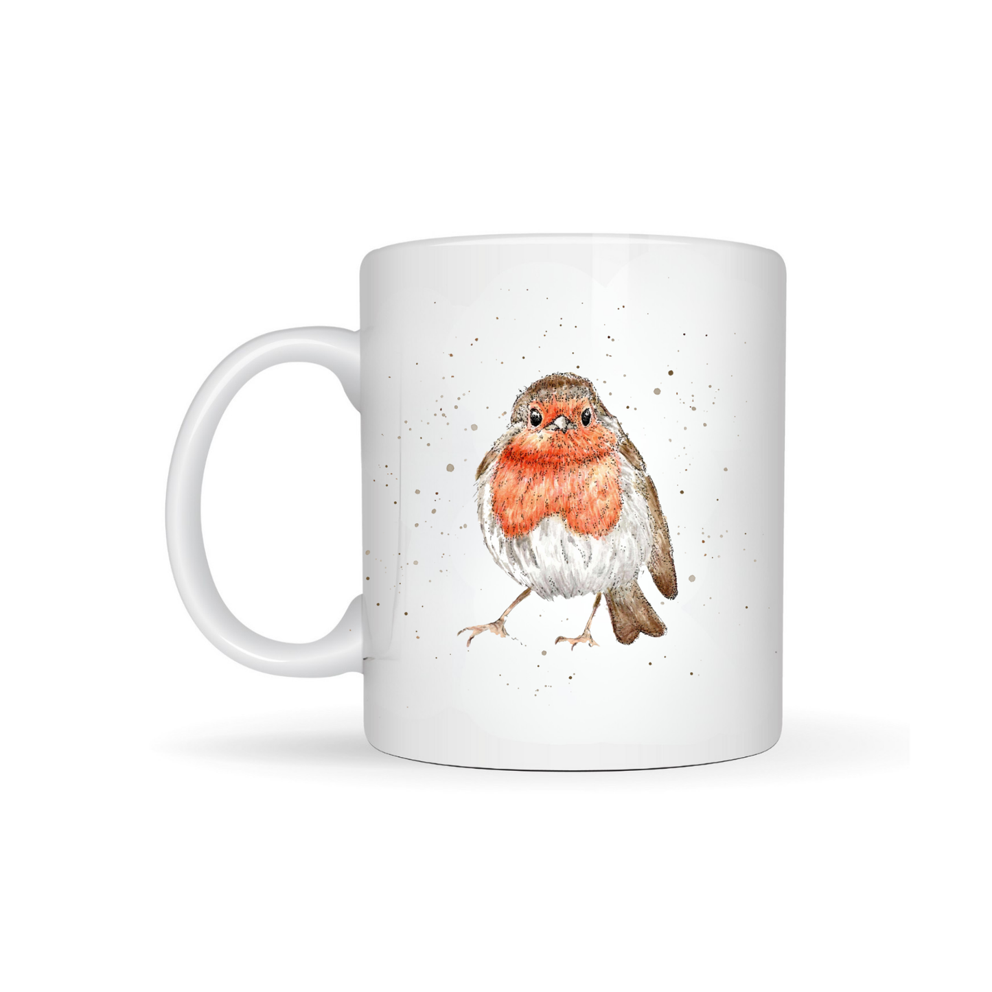 Watercolour Robin Red Breast Bone China Mug