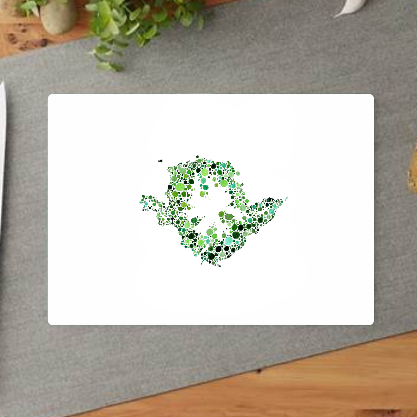 Watercolour Dot Anglesey Decorative Chopping Board